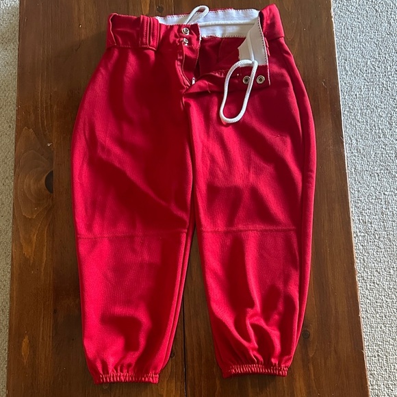 Alleson Athletic Pants - Vibrant Red Women's softball pants